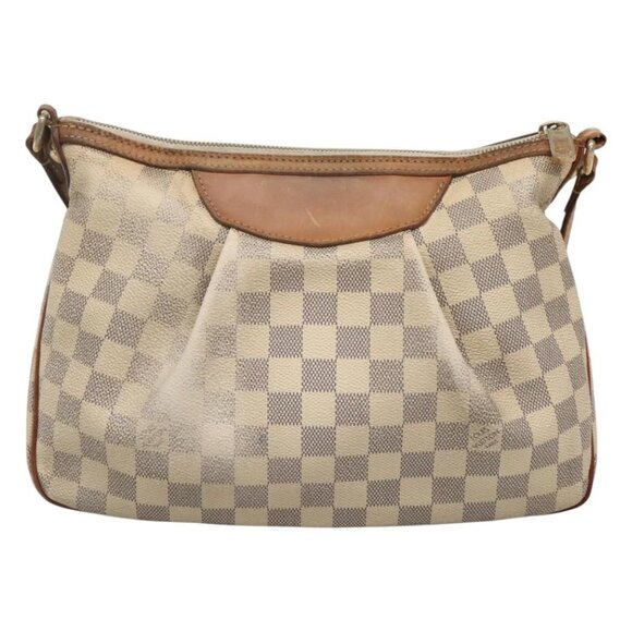 LOUIS VUITTON Damier Azur Siracusa PM Shoulder Bag N41113 LV Auth 118062 - Picture 4 of 16
